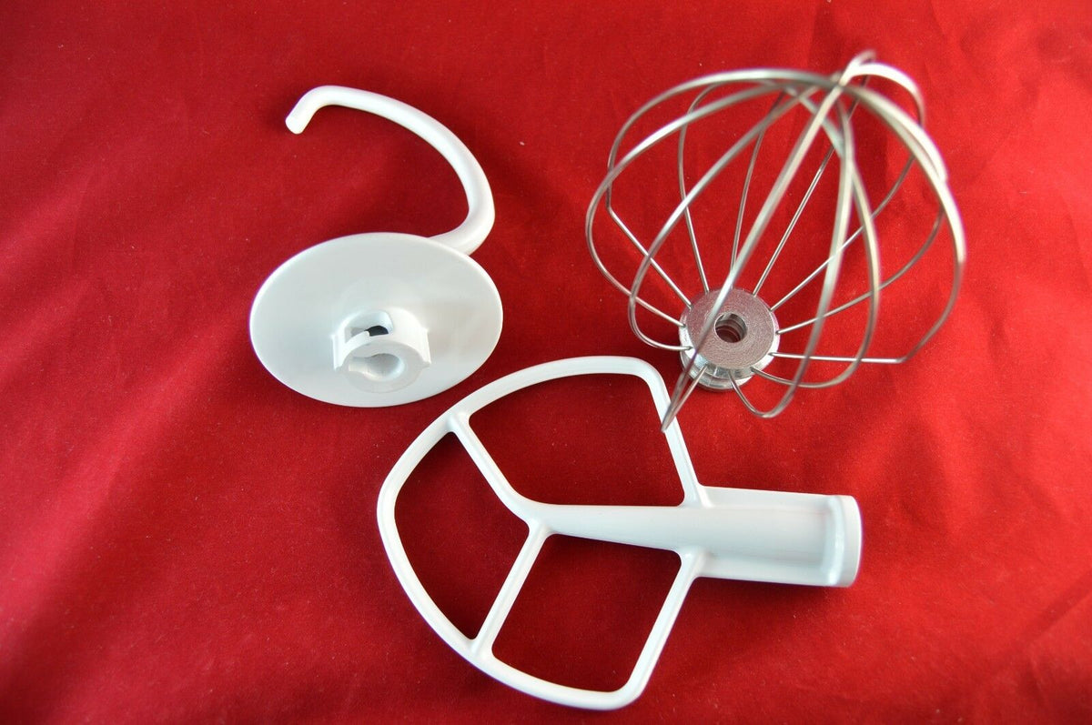 scaroo Kitchenaid Mixer 5QT Bowl Lift Tools Beater K5AB, Whisk K5AWW & Hook K5ADH New
