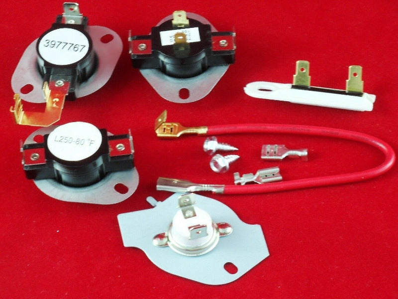 scaroo 3977767 3392519 3387134 279816 KENMORE SEARS CLOTHES DRYER THERMOSTAT KIT