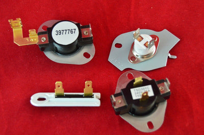 scaroo N197-3387134-3392519 Thermostat Package Kit for Whirlpool Kenmore Dryer New
